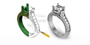 Custom Jewelry Design Sketch